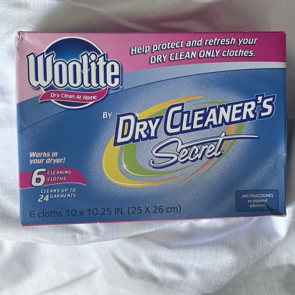 Woolite Other - Woolite Dry Cleaner's Secret At Home Dry Clean 6 Cloths - Cleans 24 Garments